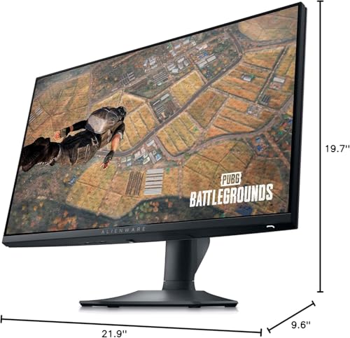 Image of Alienware Gaming Monitor AW2523HF 24.5'' IPS LED FHD 360Hz Display, AMD FreeSync Monitor (USB, HDMI),Height /Tilt /Swivel /Pivot Adjustability, Dark Side of The Moon with HEX Accessories