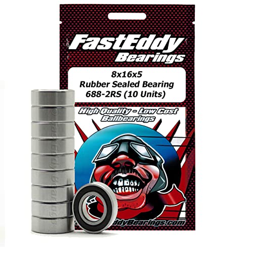 FastEddy Bearings 8x15x5 Rubber Sealed Bearing MR158-2RS (10 Units) -  TFE4540