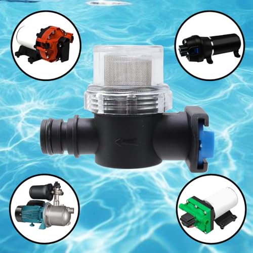 Image of Bitray Water Pump Strainer Filter Set RV Replacement 3 /4Inch RV Water Pump Strainer