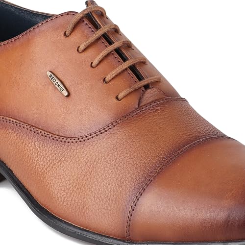 Image of Red Chief Formal Oxford Low Ankle Shoes for Men RC3955 Black