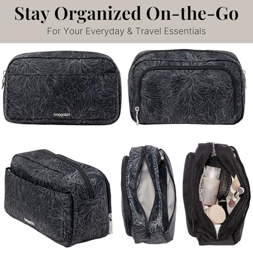 Baggallini Unisex's Pocket Cosmetic with Brush Organization4