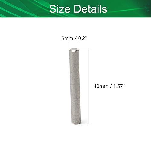 Miniatura 2 de Yinpecly Pasador de acero inoxidable 304 de 0.197 in x 1.575 in de acero de madera para litera, pasadores de estante, estantes de soporte, 10