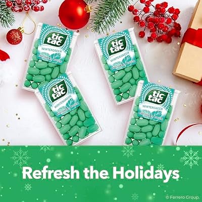 Tic Tac Wintergreen Breath Mints, Bulk 12 Pack, On-The-Go Refreshment, 1 Oz Each