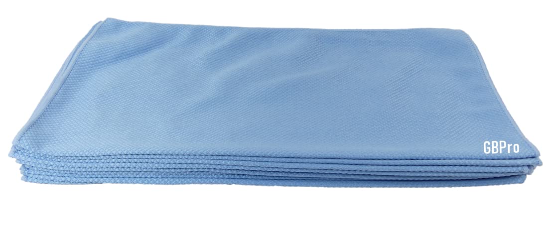 GBPro Premium Fishscale Microfibre Glass/Window finishing cleaning cloth - 300gsm (Pack of 10-40x40)