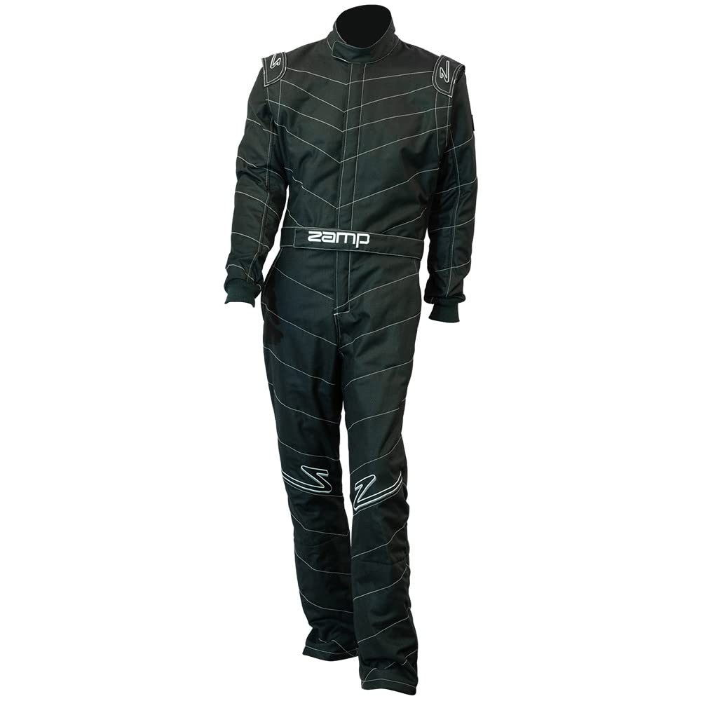 Zamp ZR-50 One Piece Racing Suit Dirt Racing Suit (Black, X-Large)