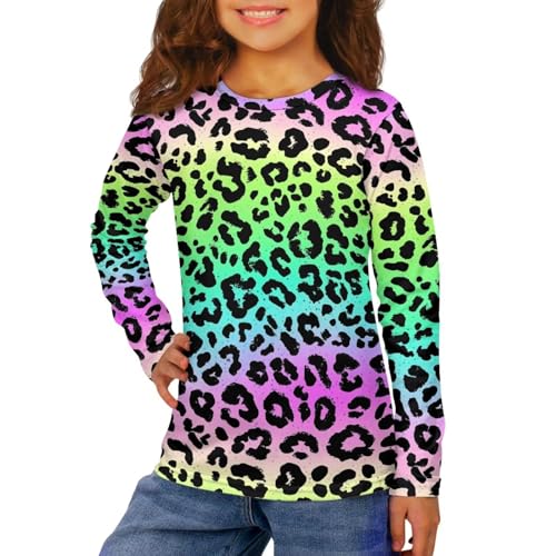 Image of Uourmeti Teens Girls Long Sleeve T Shirts Fall Outfits Boys Active Sportswear Running Tops