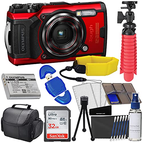 Learn More About Olympus Tough TG-6 Digital Camera (Red) with Deluxe Accessory Bundle â Includes: ...