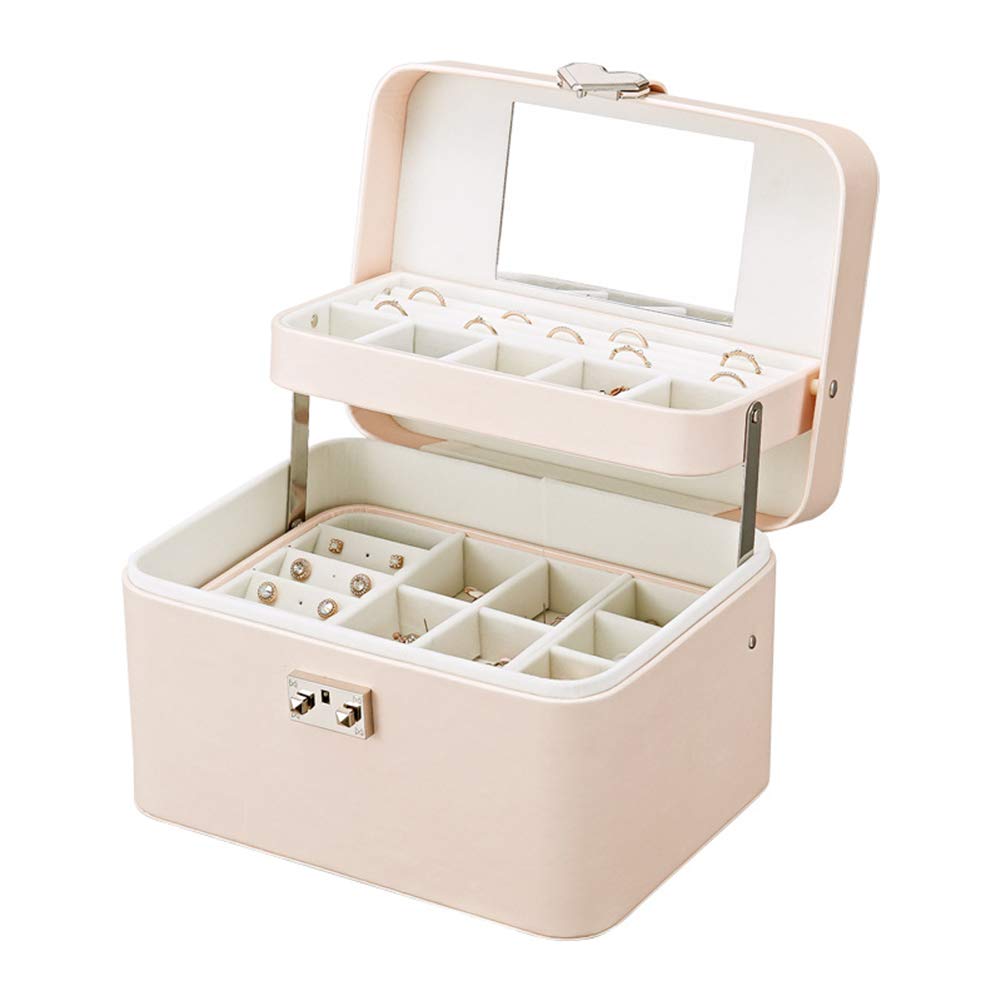 Beau Sac de Maquillage avec Cloisons Amovibles Sac de Rangement cosmétique Trousse à Maquillage Beauty Case pour Pinceaux de Maquillage Vernis à Ongles ect Hermétique