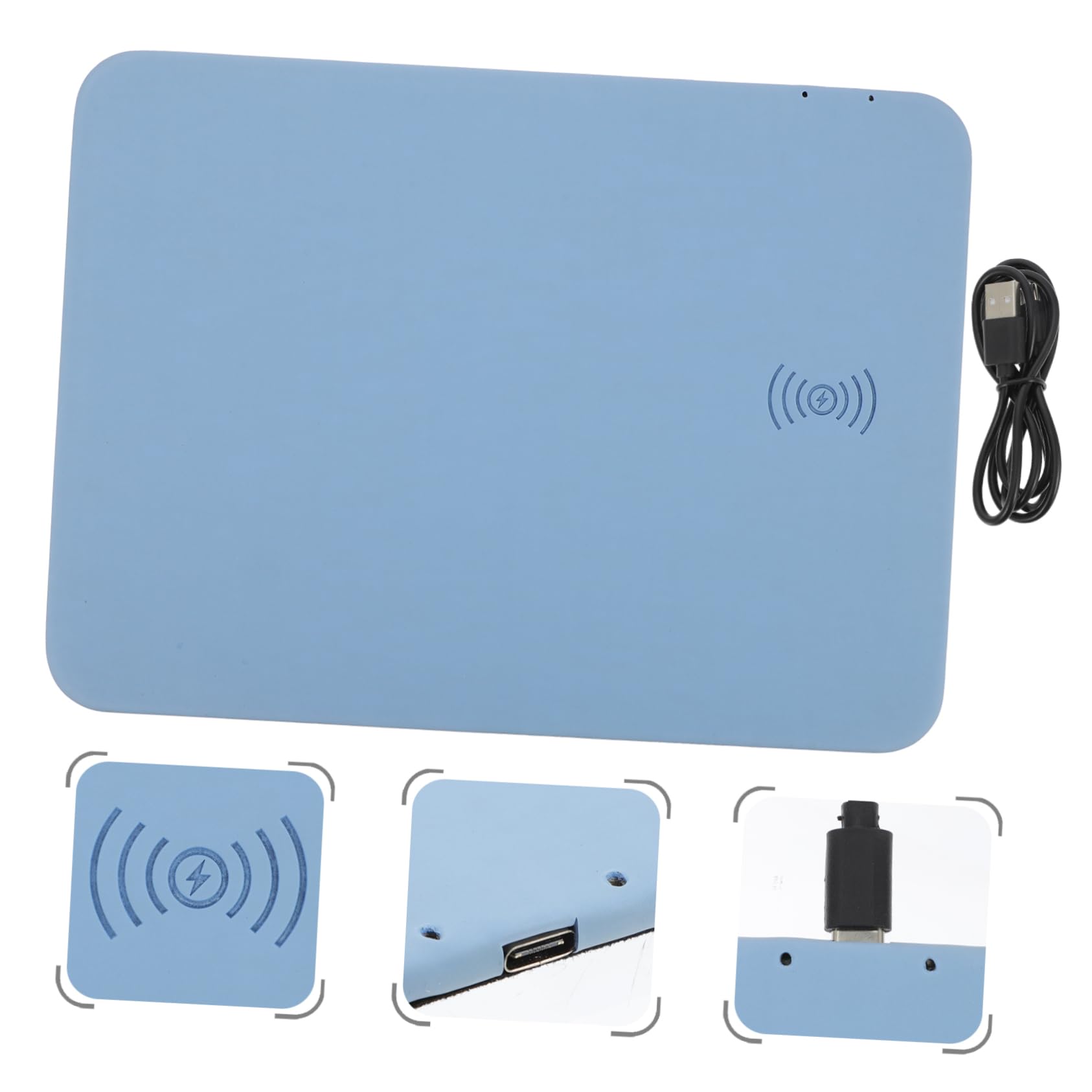 Gatuida Tappetino Mouse con Caricamento Wireless Design e per Gaming e Caricatore Adatto per Studenti e Insegnanti