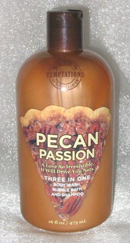 Bath and Body works temptations pecan Passion 3in1 Body wash, bubble Bath, & Shampoo 16oz (637293036869)