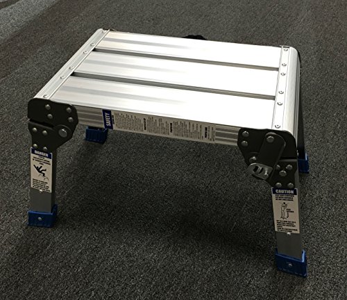 TruePower Step Stool and Working Platform 350 Lbs. Capacity Foldable Anodized Aluminum - Thumbnail 2
