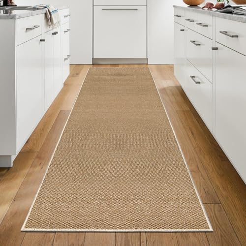 WTHYGB Teppich Läufer Flur, Küchenläufer 60x180cm rutschfest Waschbar