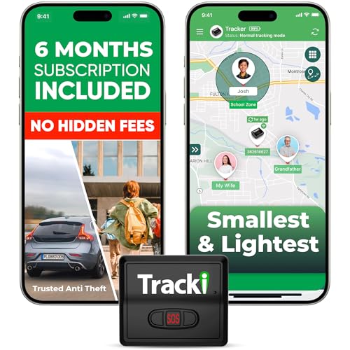 Image of Tracki Mini GPS Tracker, Subscription Required, Cancel Anytime - Universal Compact 4G LTE Tracker for Vehicles (Tracker + 6M Subs.)
