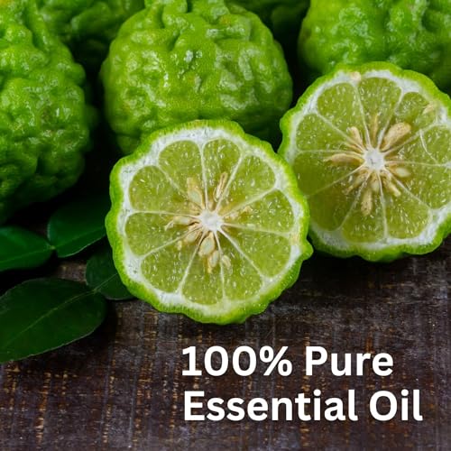 Image of Aroma Treasures Bergamot Essential Oil | 100% Pure & Natural Theraputic Essential oil for healthy Skin, body, Aromatherapy - 10ml