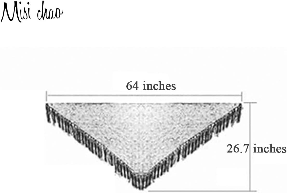 MISI CHAO Belly Dance Hip Scarf - Hip Skirt Belly Dancing Belt Triangle Shawl Tassel Belts Waist Chain for Women/Girls - Image 6