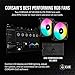 Corsair iCUE H100i Elite LCD XT Liquid CPU Cooler - IPS LCD Screen - Two AF120 RGB Elite Fans - 240mm Radiator - Fits Intel® LGA 1700, AMD® AM5, and More - Included iCUE Commander CORE - Black