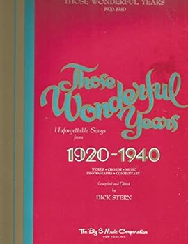 Unknown Binding Those Wonderful Years 1920-1940 B3-1830 Book