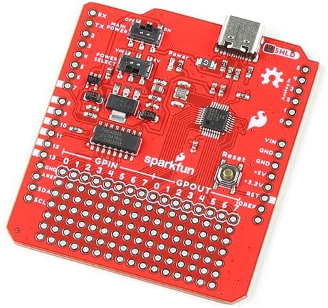 SparkFun USB-C Host Shield Digital Logic and Analog Circuitry MAX3421E USB Controller, Board Dimensions (inches): 2.25 x 2.10 x 1.05
