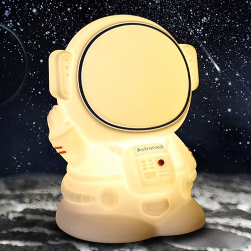 Veilleuse LED pour enfants contre la peur du noir avec lumière chaude non vacillante astronaute