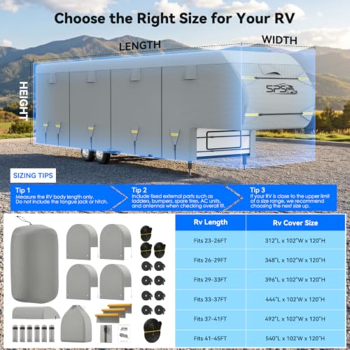 5th Wheel RV Cover 23-26ft