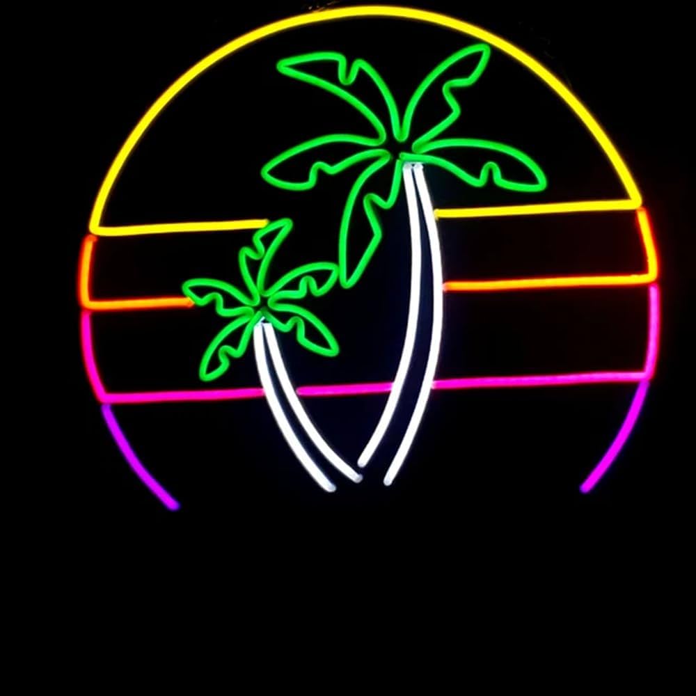 ネオン管（本物）ヨットとヤシの木 ネオン管（本物）ヨットとヤシの木 al0036_main01.jpg