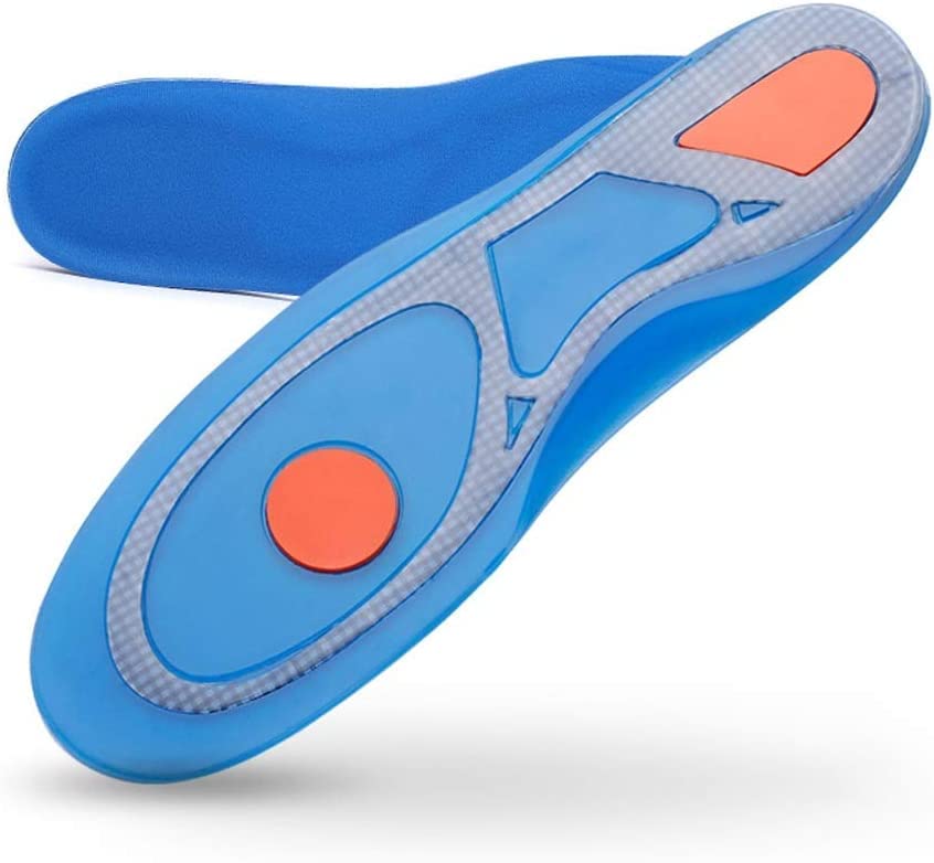 Silicon Gel Insoles Foot Care for Plantar Fasciitis Heel Spur Shoe Insoles Shock Absorption Pads Arch Orthopedic Insoles (Size : 40-42)