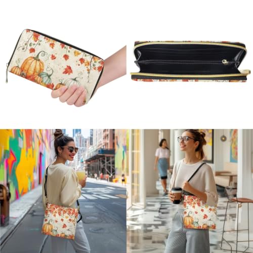 Image of HUGS IDEA Leather Purses and Handbag for Women Bucket Bag with Wrist Wallet 2 Packs