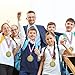 Quelay 30 Pcs 2'' Gold Awards Medals Bulk Winner Medals with Neck Ribbons Encourage Team Participation for Adults Trophy Award Prize Gift Competitions Graduation Party(You Rock)