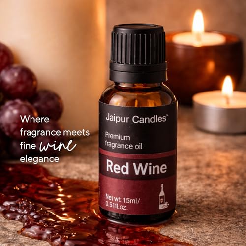 Image of Fragrance Oil | 15 ml | Aroma Oil for Home Fragrance | Best for Aromatherapy | Use in Diffusers, Candles, Air Fresheners (15ML, Red Wine)