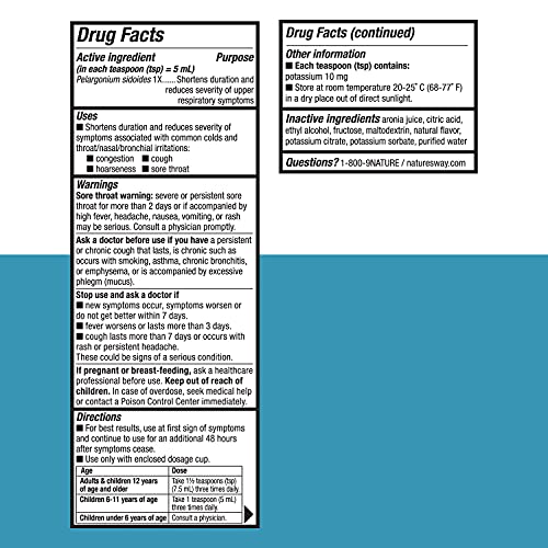 Nature's Way Umcka Coldcare Children's Cherry Syrup, Kids 6+, 4 Oz #TOP6