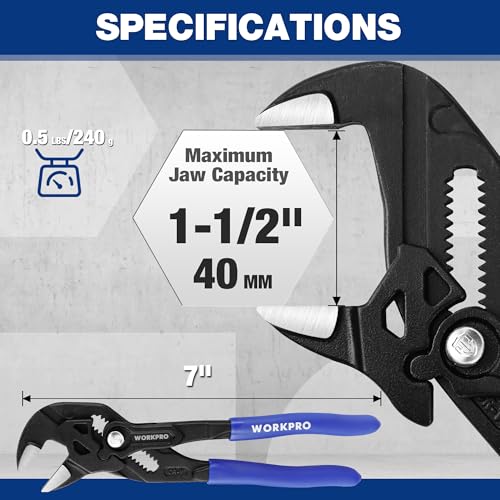 WORKPRO 7-Inch Adjustable Pliers