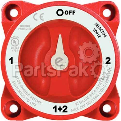 Blue Sea Systems 9002e 4 Pos Battery Switch E Sel W Afd-