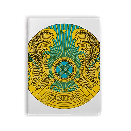 Carnet de notes Kazakhstan à couverture souple et motif emblème national d'Asie