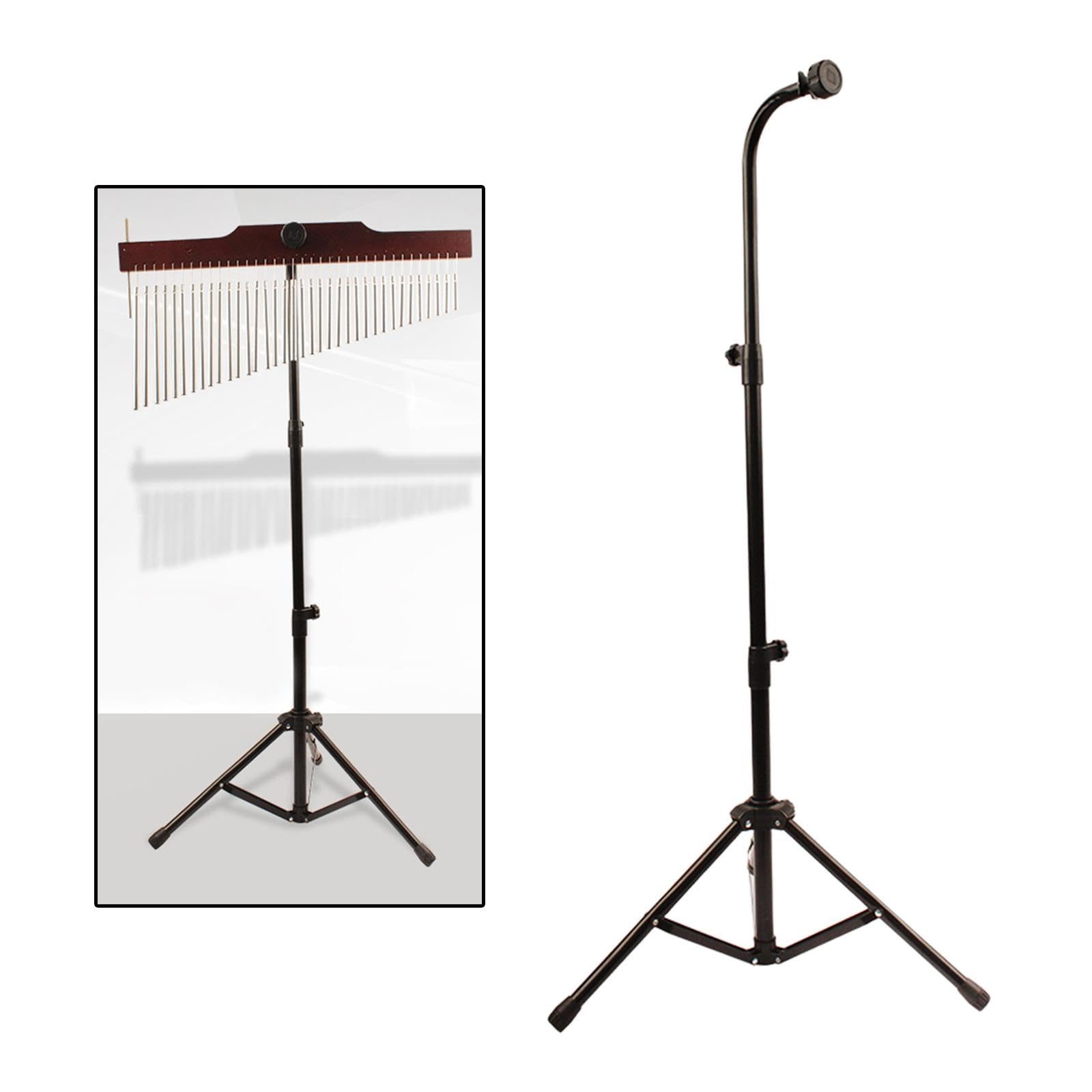 F Fityle Support réglable à barres tonales, support à percussion sur trépied à tubes tonals ainsi, base antidérapante noire en métal à poser à sol à musiciens, hàteur réglable à 54 à 125 cm.