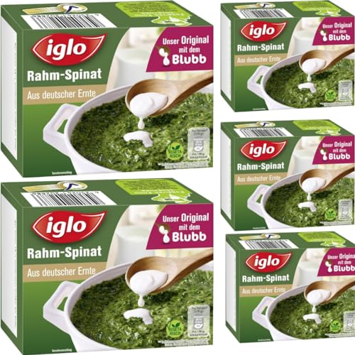 Iglo Rahm-Spinat 170 Gramm x 5 STÜCK [Frischegarantie]