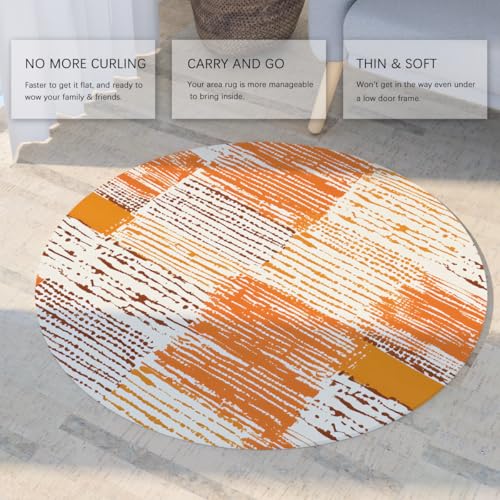 Tapis antidérapant lavable de 80cm résistant aux taches du salon - 5