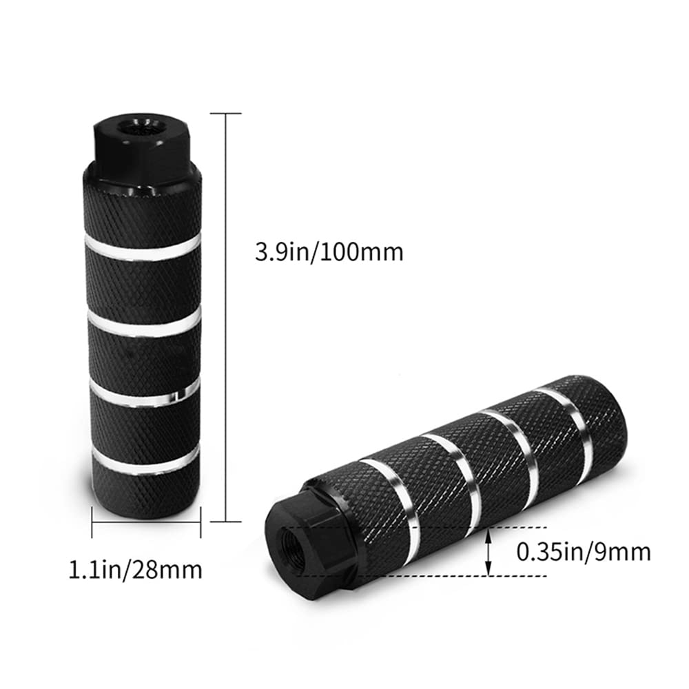 Clavijas Doradas Mtb Bmx Clavijas Aleación Aluminio Bicicleta BBxunsless -  Pack 2 Unidades Dorado 3/8\, image size:1000x1000