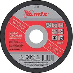 Mtx Disco De Corte Para Inox E Metal 180 X 1 6 X 22Mm