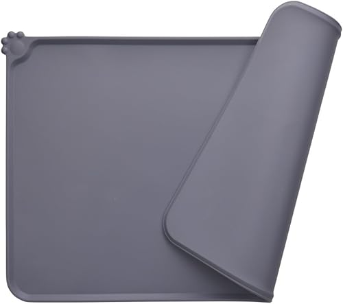 Tapete de comida para perros, tapete de silicona antideslizante para alimentación de mascotas, mantel individual impermeable para perros pequeños