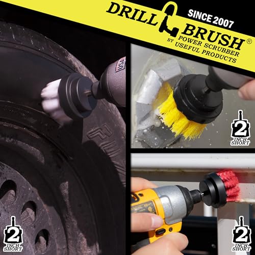 Image of Sink Brush - Bathroom Scrub Brush - Bathroom Cleaning Brush - Power Brush Scrubber for Cleaning - Car Interior Brush - Hard Bristle Cleaning Brush - Car Rim Cleaning Brush - Bath Tub Faucet Brush