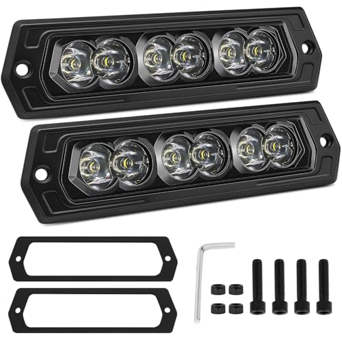 Flush Mount Pod Lights 7 Inch SWATOW INDUSTRIES 60W CREE LED Light Bar 7 Flush Mount Reverse Lights Offroad Light Spot LED Pods Backup Light for Truck Pickup SUV UTV ATV Side by Side