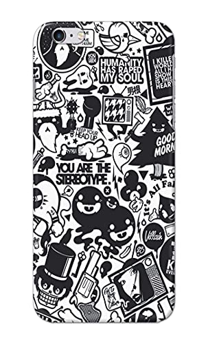 Image of Printed Hard Back Cover Case for Apple iPhone 6 | iPhone 6S Back Cover (Mixed Cartoon) -1302