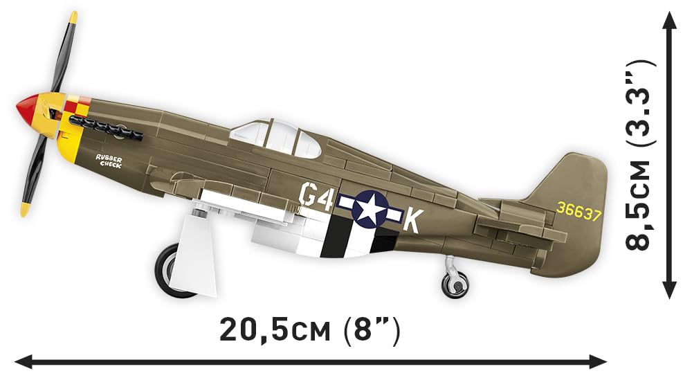 COBI Mustang P-51B, Multicolor, 20.5 x 8.5 x 23 cm (8 x 3.35 x 9 inches) - Image 4