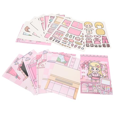 Eujgoov Make -up -Handwerksbuch Stressabbau Kit für Familienspaß und Kreativitätssteigerung, Ideal für Wochenendbausaktivitäten, Papiermaterial