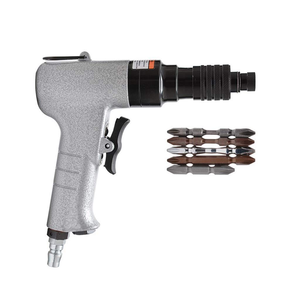 JF-XUAN Portable Practica Pneumatic Pneumatic Screwdriver, Positive and Negative Wind Batch Industrial Grade Hand Tool Hand Tools Industrial Pneumatic Riveted Nut