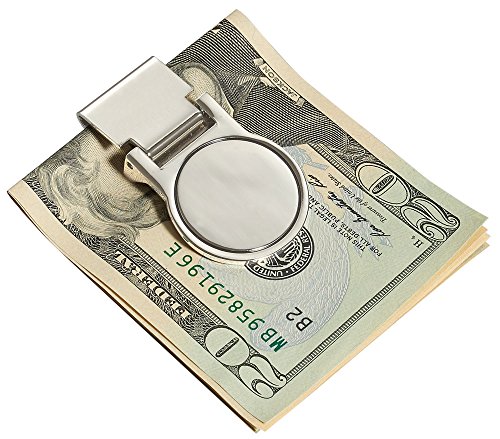 Visol Personalized Hinged Money Clip With Circle Monogram Engraving3