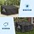 SIRUITON 3-Seat Garden Patio Sofa/Loveseat/Bench Cover 64" W x 26" D x 35" H,Heavy Duty 420D Oxford Waterproof Outdoor Sofa Cover, Lawn Patio Furniture Covers