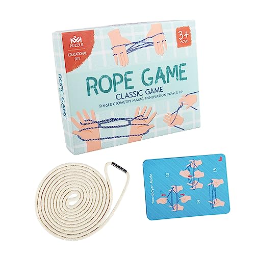 VANZACK 1 Set Educational Strings Game Chinese Weaving Rope for Fun Finger Game for Family School and Travel Activities Present for Birthdays and Holidays