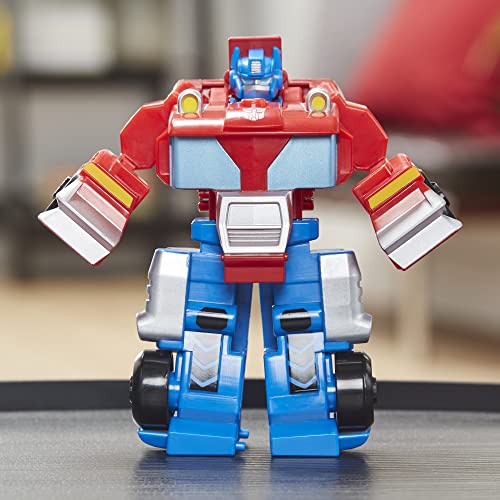 Transformers Playskool Heroes Rescue Bots Academy Team Optimus Prime, 4.5-Inch Action Figure, Kids Converting Robot Toy, Ages 3+ (Amazon Exclusive) - image 9