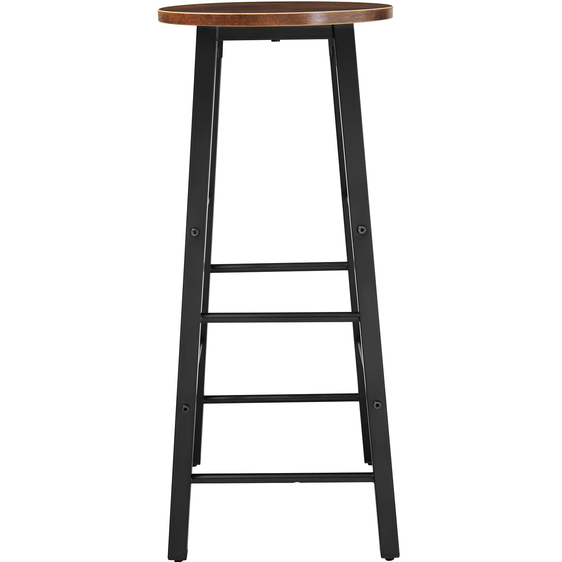 tectake® Juego de Taburetes de Bar con Estilo Industrial, para sillas Comedor, Taburete Alto Cocina, sillas de Comedor, Barra de Cocina - 31 x 31 x 72,5 cm Madera Industrial Oscura, Rústica